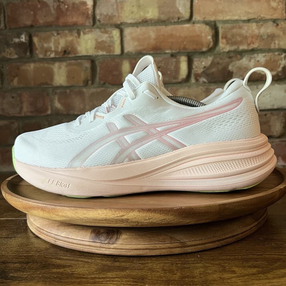 ASICS GEL PULSE 17 Neutral Balanced Running Women's 9.5 White Pink Shoes